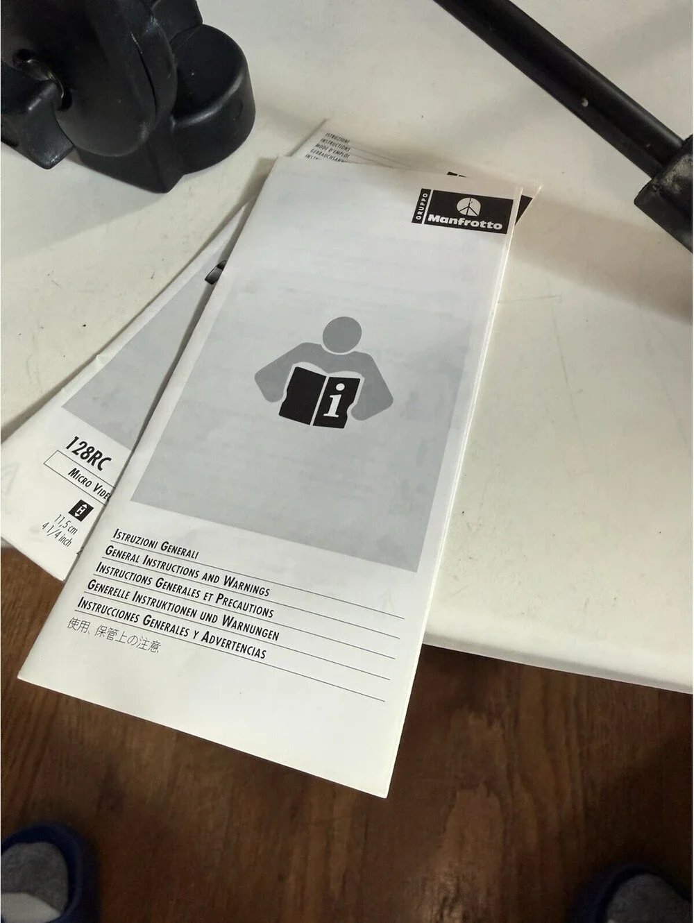 Bogen 3130 Micro Fluid Tripod Head With Manual